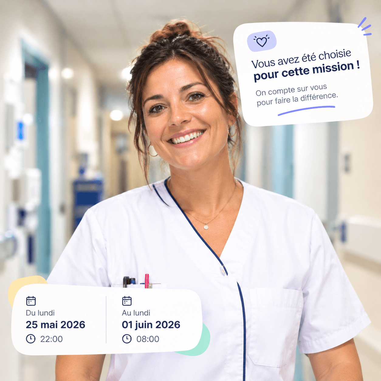 Soignants en exercice dans un établissement de santé