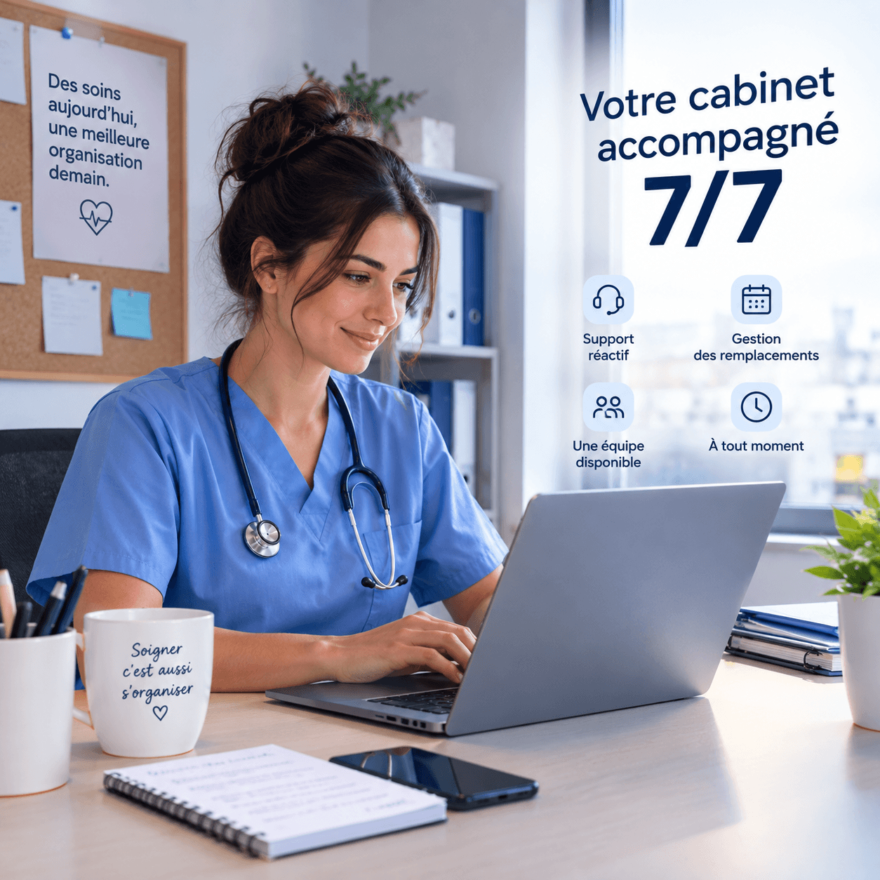 Chef de projet Rempla accompagnant un établissement