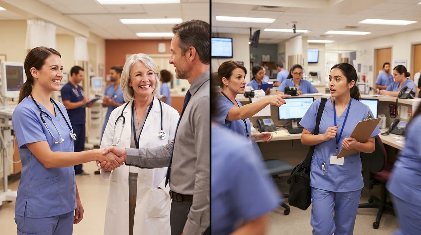 Comparaison entre remplacement direct et agence d'intérim pour un établissement de santé